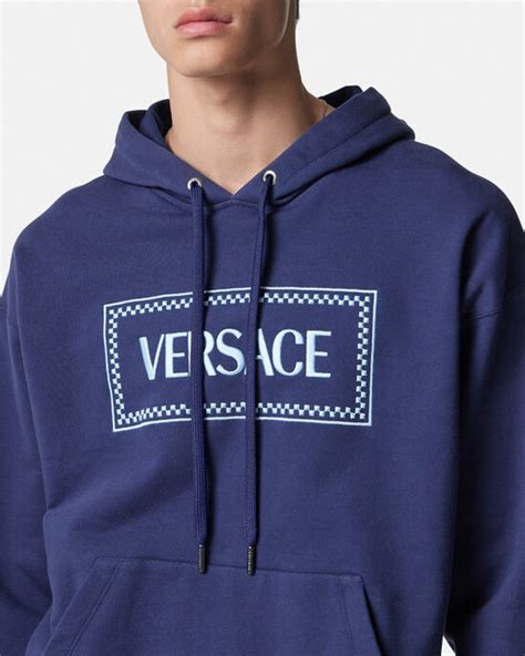 felpe logo versace uomo|Versace Felpa 90s Vintage Logo Con Zip .